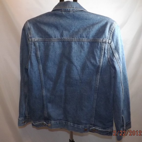 Divided HM Women's Size 6 100% Cotton Blue Denim Jacket - Picture 6 of 14